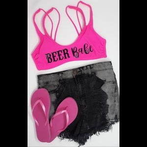 Beer Babe bikini top